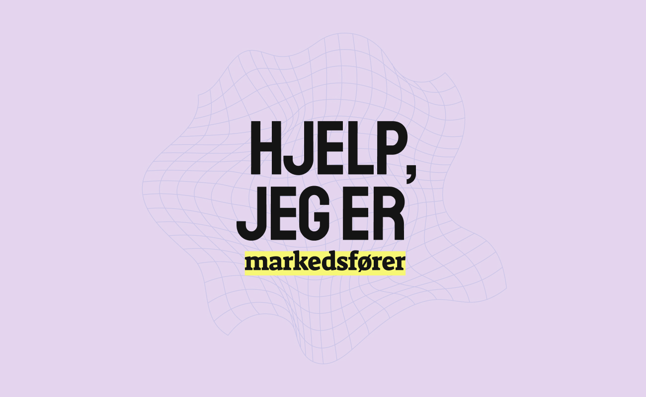 Logo for podkasten «Hjelp, jeg er markedsfører»