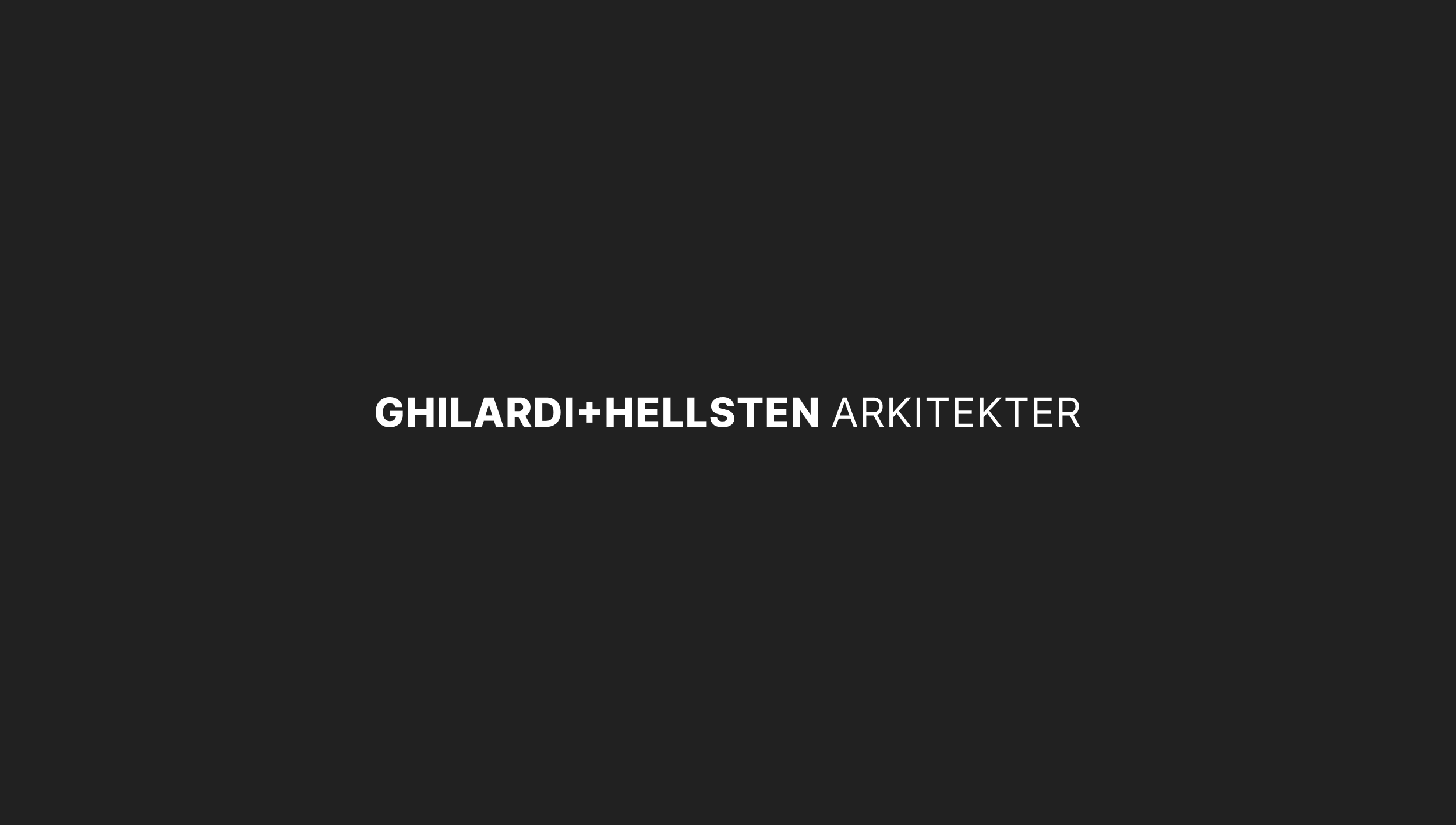 Logo for Ghilardi+Hellsten arkitekter